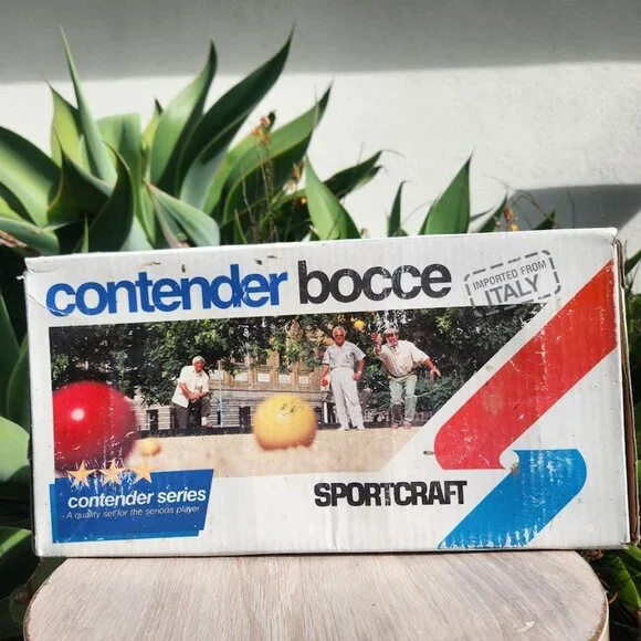 Bocce Ball Set Sportcraft 80s Made In Italy W/ Original Box Vintage Complete Set - Picture 7 of 12